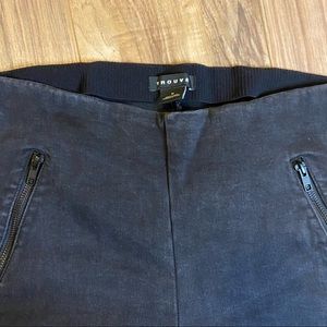 Trouve High Waisted Black Pants Lace Up Ankle M